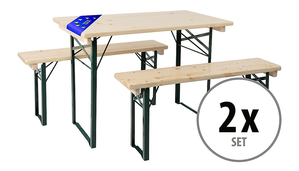 Stagecaptain Bierzeltgarnitur BBEU-110 Sitzgarnitur für Balkon günstig online kaufen