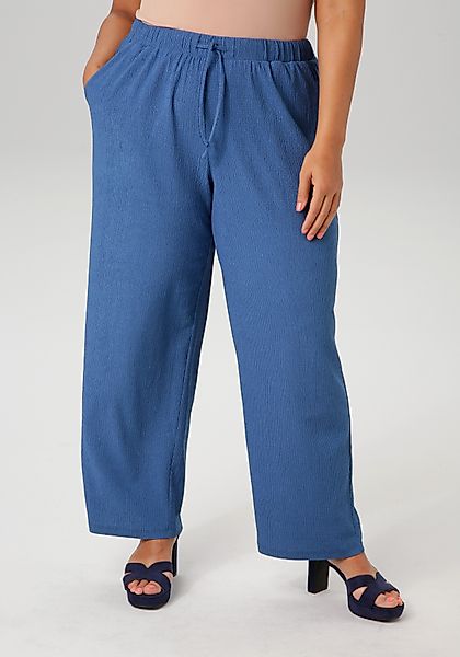 Aniston PLUS Schlupfhose, in unifarben oder gestreift - du hast die Wahl günstig online kaufen