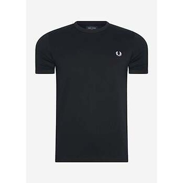 Fred Perry  T-Shirts & Poloshirts Ringer-T-Shirt - schwarz günstig online kaufen