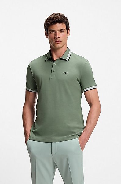 BOSS GREEN Poloshirt Paddy mit kontrastfarbenen Streifen am Kragen günstig online kaufen