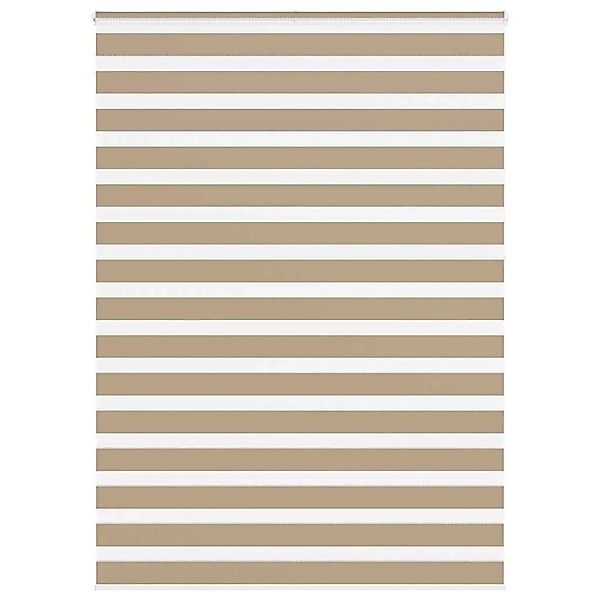 vidaXL Doppelrollo Sandbraun 165x230 cm Stoffbreite 160,9 cm Polyester 4014 günstig online kaufen