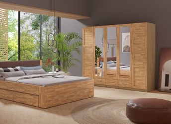 Home affaire Kleiderschrank Sabrina, natürlicher Landhausstil, günstig online kaufen