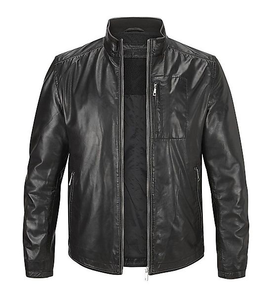 Milestone Lederjacke MSJumper aus feinem Lammleder Stehkragen mit Strickdet günstig online kaufen
