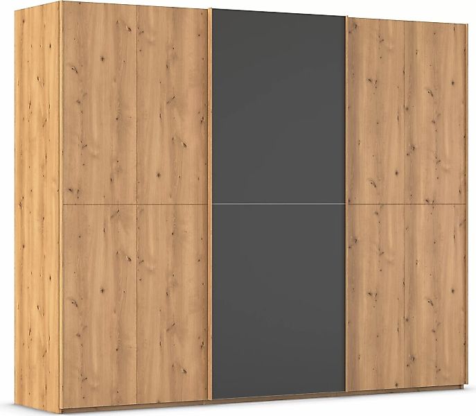 rauch Schwebetürenschrank "Scale-WOOD", edle geteilte Front in massiver Ast günstig online kaufen