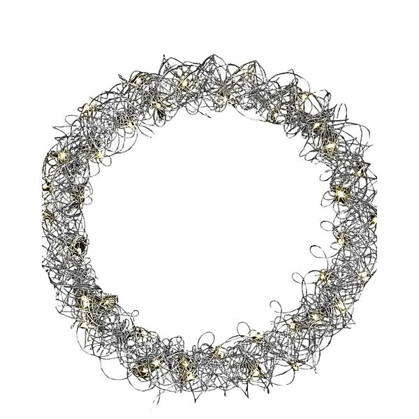 Lex LED Metallkranz Ø 30 cm Feinmaschig Weihnachtskranz Lichterkette Batter günstig online kaufen