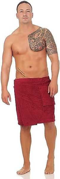 CLASS HOME COLLECTION Saunatuch Herren Frottee Saunakilt Saunatuch Klettver günstig online kaufen