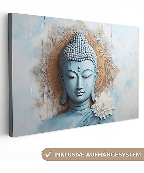 OneMillionCanvasses® Leinwandbild Buddha - Statue - günstig online kaufen