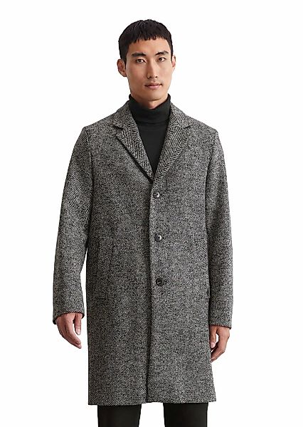 Marc OPolo Langmantel, Herringbone-Muster günstig online kaufen