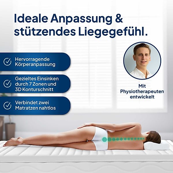AM Qualitätsmatratzen, Topper 3D Deluxe Kaltschaum günstig online kaufen