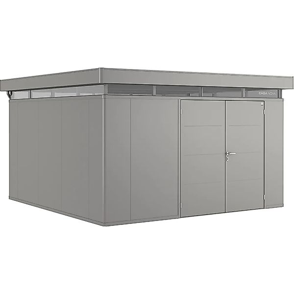 Biohort Metallgerätehaus CasaNova 4 x 4 m Quarzgrau-Metallic Türanschlag re günstig online kaufen