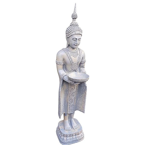 Aspinaworld Gartenfigur Tempelwächter Buddha Figur mit günstig online kaufen