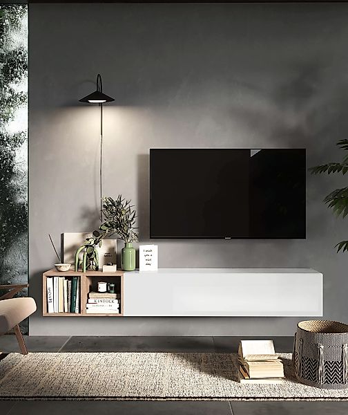 INOSIGN Wohnwand "INFINITY, 2tlg. Breite 194 cm, Höhe variabel, Wohnwand", günstig online kaufen