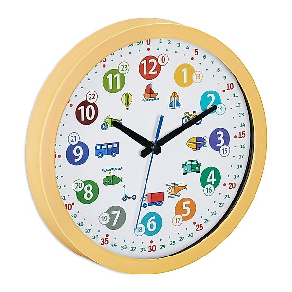 relaxdays Wanduhr für Kinder Fahrzeuge günstig online kaufen