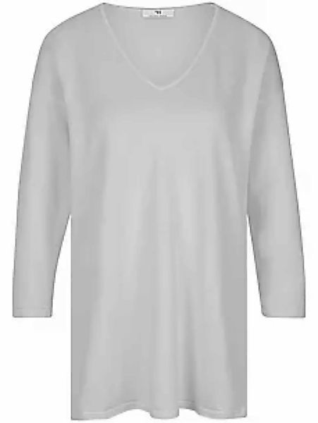 V-Pullover 3/4-Arm Peter Hahn weiss günstig online kaufen
