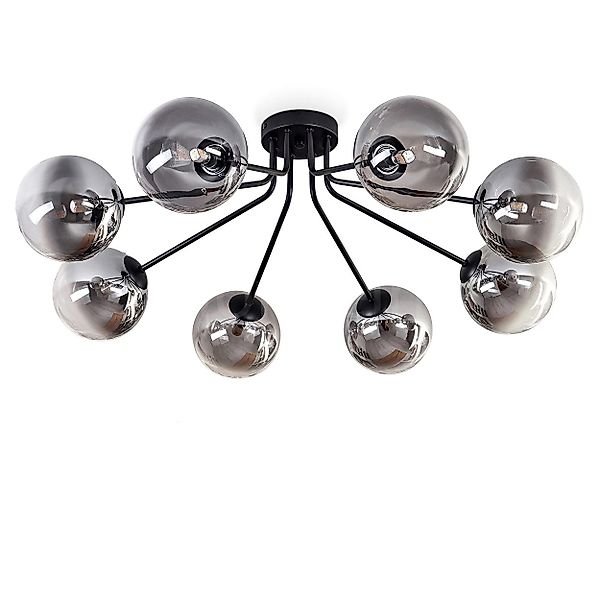 hofstein Deckenleuchte Deckenlampe aus Metall/Glas in günstig online kaufen