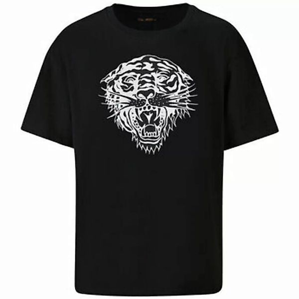 Ed Hardy  T-Shirt Tiger glow tape crop tank top black günstig online kaufen