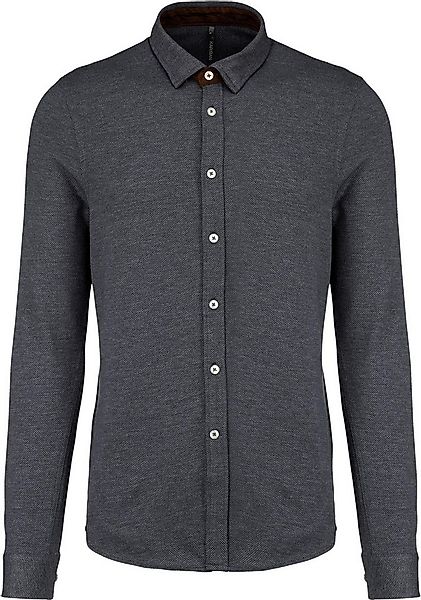 Kariban Outdoorhemd Langarm-Jacquardhemd Herren günstig online kaufen