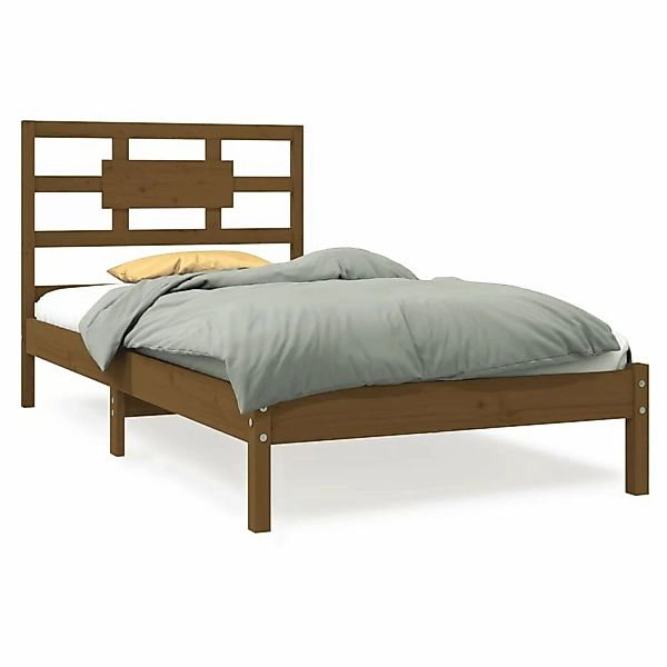 vidaXL Massivholzbett Honigbraun 100x200 cm1090957 günstig online kaufen