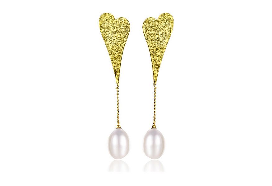 Runde Perlé Perlenohrringe Magdalena, handgefertigte Ohrringe, Süßwasserper günstig online kaufen