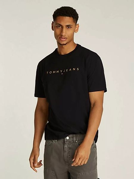 Tommy Jeans Plus T-Shirt "TJM REG GOLD LINEAR LOGO TEE EXT", Große Größen günstig online kaufen