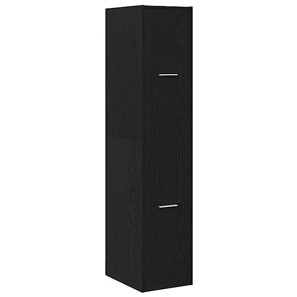 vidaXL Apothekerschrank Schwarze Eiche 30 x 41 x 144,5 cm Holzwerkstoff 862 günstig online kaufen