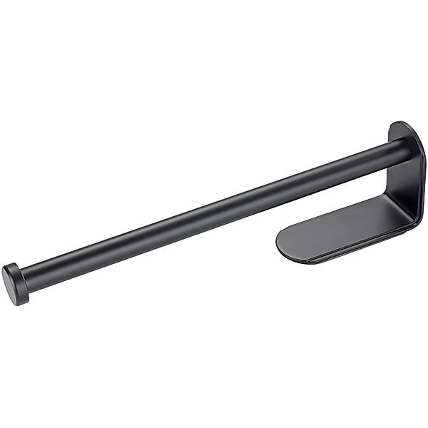 Wenko Küchenrollenhalter Nio Selbstklebend 27,5 cm x 4,5 cm x 7 cm Schwarz günstig online kaufen