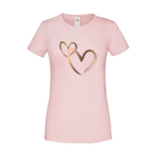 PAULGOS T-Shirt Damen T-Shirt "Herzen rosegold" günstig online kaufen