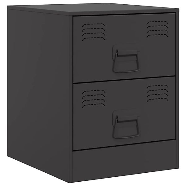 vidaXL Nachttisch Nachttisch Schwarz 34,5x39x44 cm günstig online kaufen