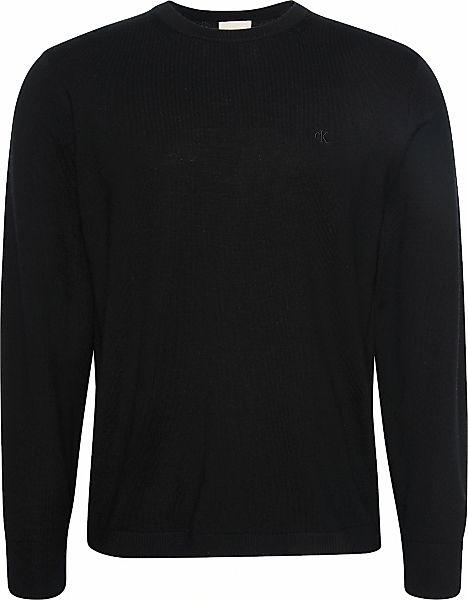 Calvin Klein Strickpullover "LS 100% MERINO CREW 14GG", Mit Rundhalsausschn günstig online kaufen