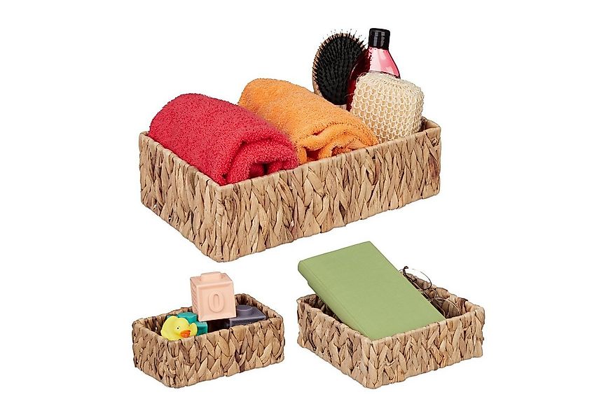 relaxdays Aufbewahrungskorb 3er Set günstig online kaufen