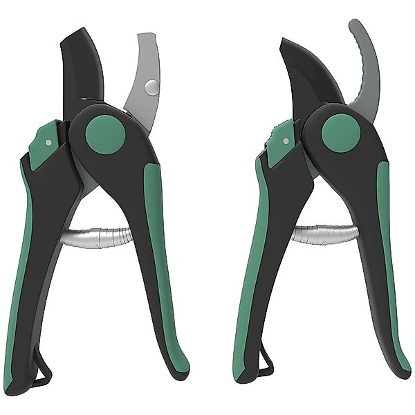 Outsunny Gartenwerkzeug Set 2 Stück Garten Werkzeug aus Metall Gartengeräte günstig online kaufen