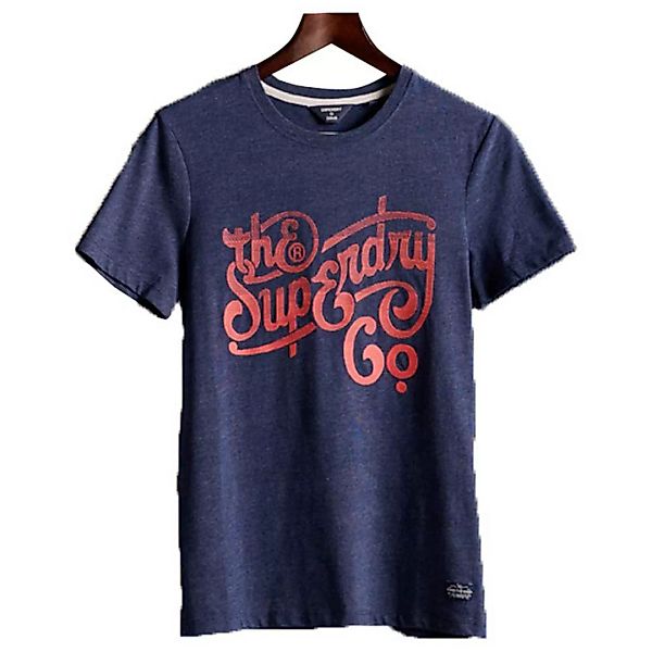 Superdry Reworked Classics Applique Kurzarm T-shirt 2XS Princedom Blue Marl günstig online kaufen