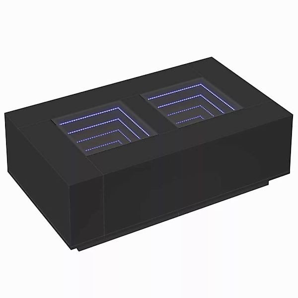vidaXL Couchtisch Couchtisch mit Infinity-LED Schwarz günstig online kaufen