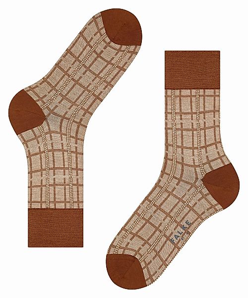 FALKE Sensitive Traditional Law Herren Socken, 41-42, Braun, Jacquard, Schu günstig online kaufen