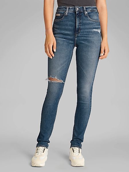 Calvin Klein Jeans Skinny-fit-Jeans "HIGH RISE SKINNY", mit Rissen günstig online kaufen