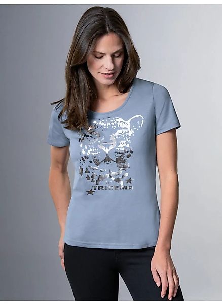 Trigema T-Shirt "TRIGEMA T-Shirt mit schimmerndem Leo-Print" günstig online kaufen