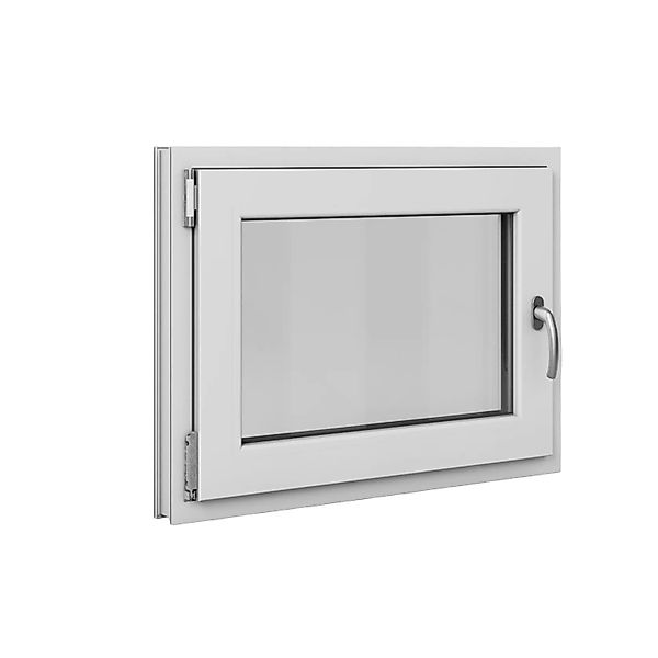 Roro Fenster Basic Kunststoff-Profil Weiß 80 cm x 60 cm DIN L günstig online kaufen