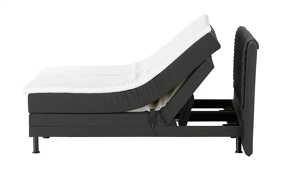 Motor-Boxspringbett  Synda ¦ grau ¦ Maße (cm): B: 180 H: 107 Betten > Boxsp günstig online kaufen