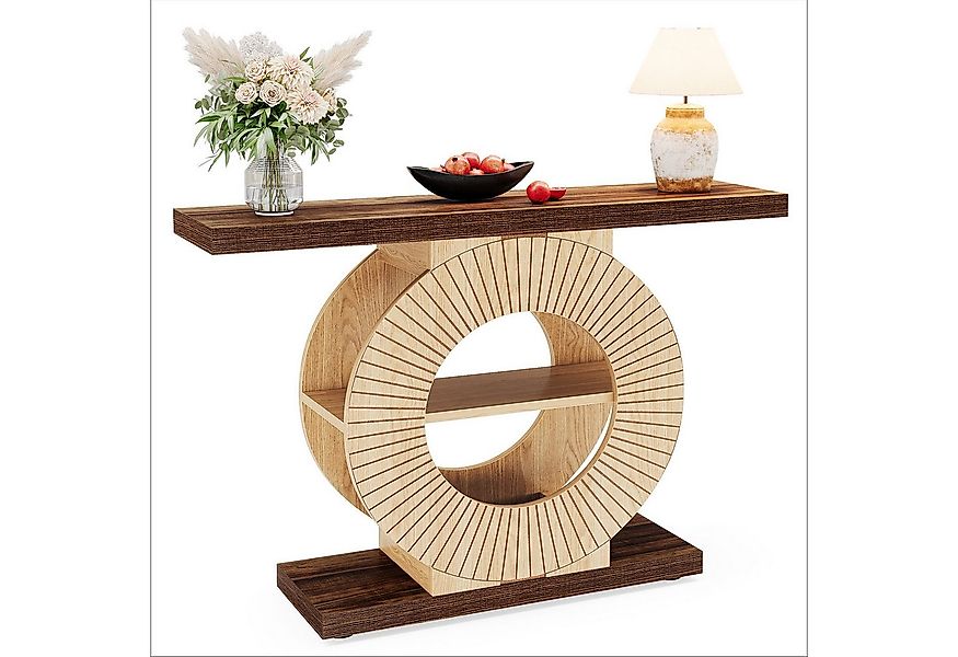 Tribesigns Konsolentisch Flurtisch mit Lagerung, 100 cm Holz Eingangstisch günstig online kaufen