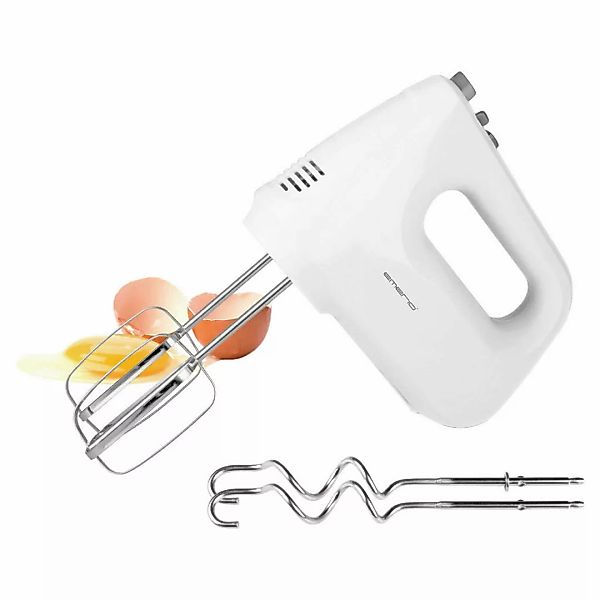 Emerio Handmixer HM-124178 silber weiß Edelstahl Kunststoff B/H/T: ca. 8,3x günstig online kaufen