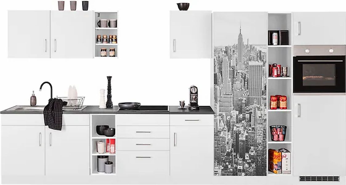 KOCHSTATION Küchenzeile »KS-Paris – Küchen mit einzigartigen Fotomotiven au günstig online kaufen