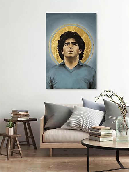 Poster / Leinwandbild - Diego Maradona günstig online kaufen