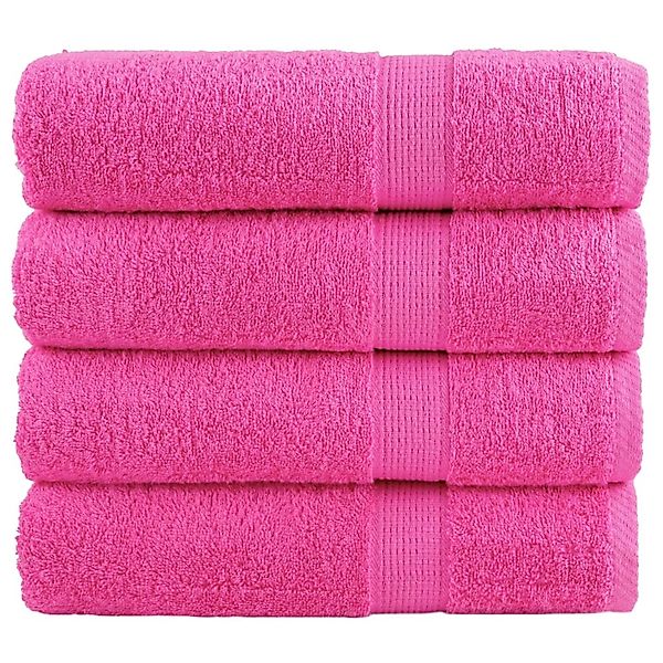 vidaXL Premium-Handtücher 4 Stk Rosa 50x100cm 600g/m2 100% Baumwolle günstig online kaufen
