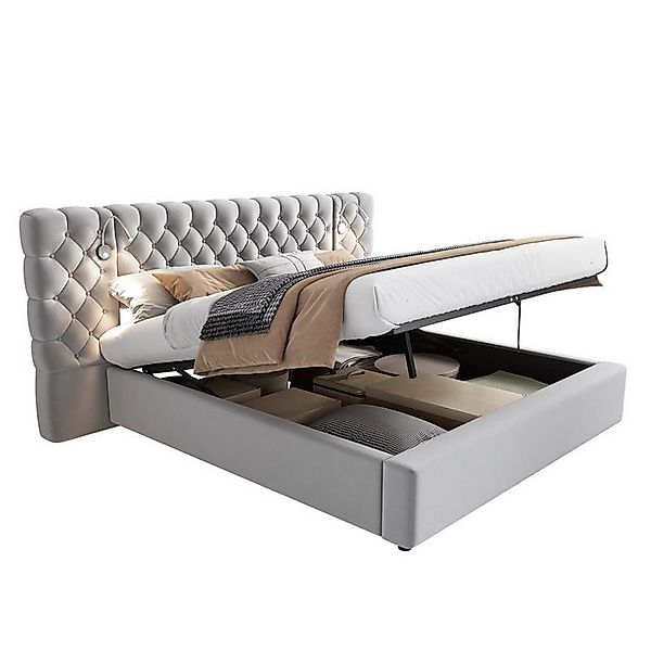 BlingBin Polsterbett Stauraumbett, Doppelbett, mit LED-Beleuchtung (1er Set günstig online kaufen