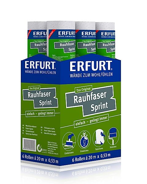 ERFURT Papiertapete Rauhfaser SPRINT, 20 m günstig online kaufen