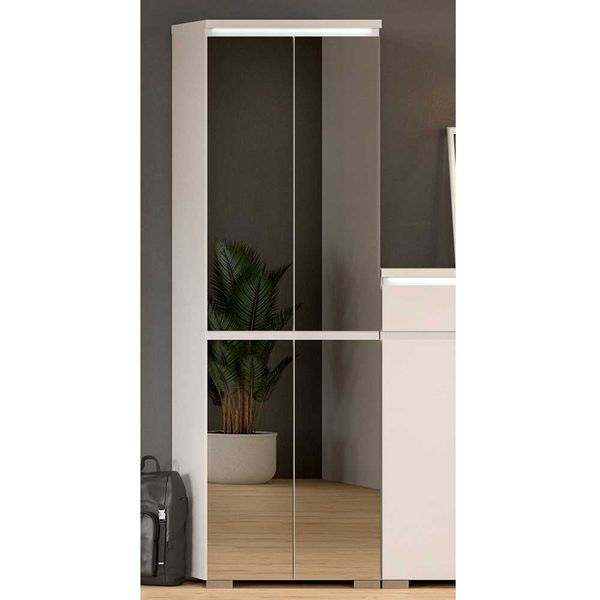 Schuhgarderobe Schrank mit Spiegeltüren 194 cm hoch - 60cm breit günstig online kaufen