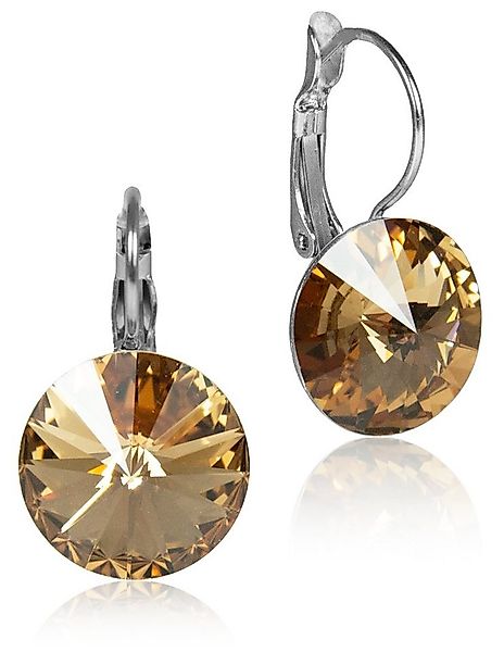 LUISIA® Paar Ohrhänger Ohrringe "Rivoli" mit 14 mm Kristallen von Swarovski günstig online kaufen