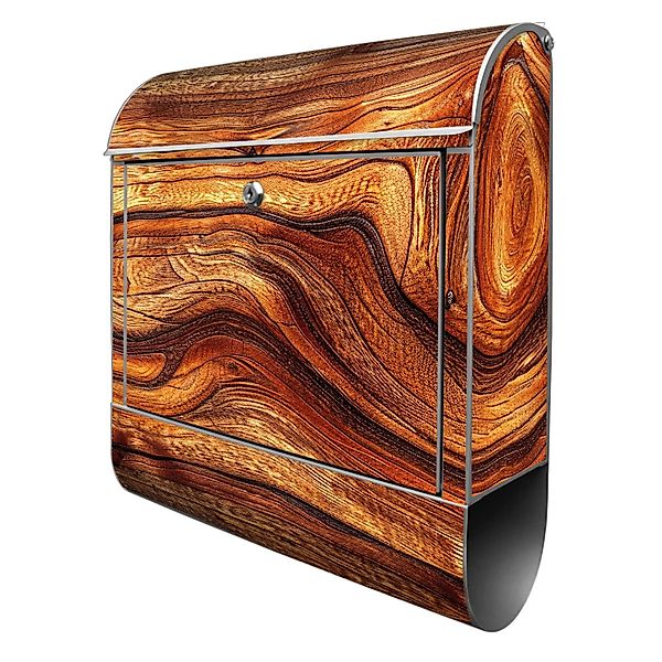 Banjado Design Briefkasten Silber Pulverbeschichtet 39x47x14cm 2 Schlüssel günstig online kaufen