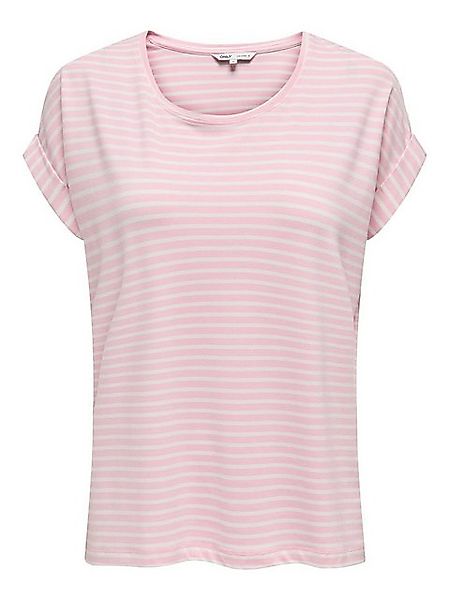 ONLY T-Shirt ONLMOSTER STRIPE S/S O-NECK TOP JRS NOOS mit Aufschlag am Arm günstig online kaufen