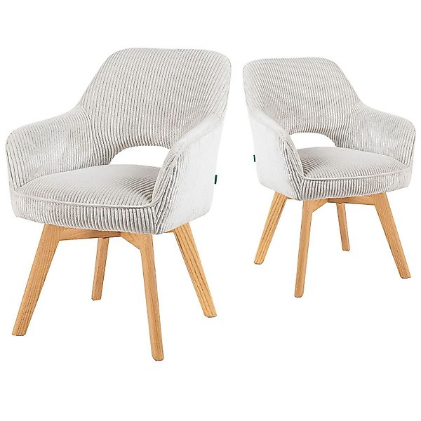 DUBI Möbel Polsterstuhl Mika-Lena 2er-Set, Federkern, günstig online kaufen